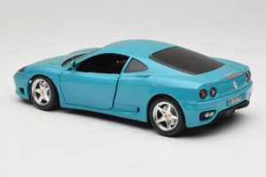 Ferrari 360 Modena Migros Limiterad Upplaga 333 ex Blå Bburago 1:18 3358-G1 Metall — bild 7 av 8