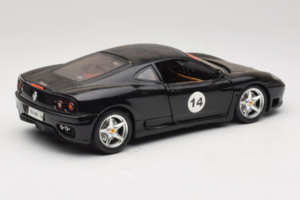 Ferrari 360 Modena #14 Svart Limiterad Upplaga Bburago 1:18 3368-B1 Metall — bild 3 av 8