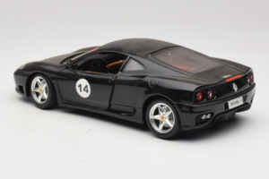 Ferrari 360 Modena #14 Svart Limiterad Upplaga Bburago 1:18 3368-B1 Metall — bild 7 av 8