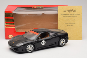 Ferrari 360 Modena #14 Svart Limiterad Upplaga Bburago 1:18 3368-B1 Metall — bild 8 av 8