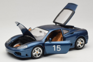 Ferrari 360 Modena #15 Limiterad Upplaga Blå Metallic Bburago 1:18 3358-F1 Metall — bild 2 av 8