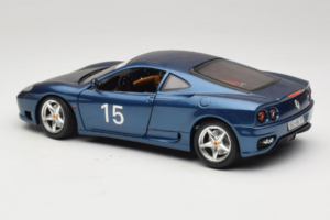 Ferrari 360 Modena #15 Limiterad Upplaga Blå Metallic Bburago 1:18 3358-F1 Metall — bild 7 av 8