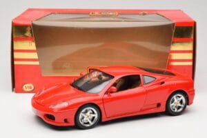 Ferrari 360 Modena Röd Bburago 1:18 3358 Metall — bild 8 av 8