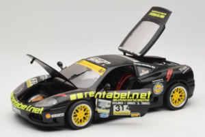 Ferrari 360 Modena Rentabel #314 Gagliardi Svart Bburago 1:18 3378-B1 Metall — bild 2 av 8