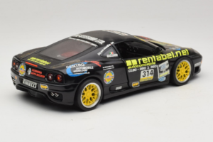 Ferrari 360 Modena Rentabel #314 Gagliardi Svart Bburago 1:18 3378-B1 Metall — bild 3 av 8
