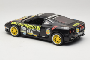 Ferrari 360 Modena Rentabel #314 Gagliardi Svart Bburago 1:18 3378-B1 Metall — bild 7 av 8