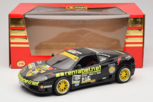 Ferrari 360 Modena Rentabel #314 Gagliardi Svart Bburago 1:18 3378-B1 Metall — bild 8 av 8