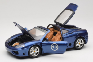 Ferrari 360 Modena Targa Limiterad Upplaga 333 ex Lila Metallic Bburago 1:18 3348-F1 Metall — bild 2 av 8