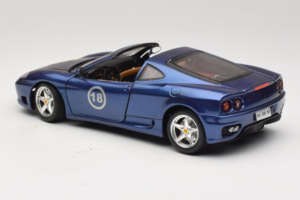 Ferrari 360 Modena Targa Limiterad Upplaga 333 ex Lila Metallic Bburago 1:18 3348-F1 Metall — bild 7 av 8