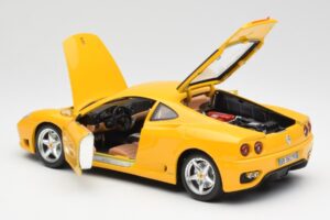 Ferrari 360 Modena Gul Bburago 1:18 3368 Metall — bild 5 av 8