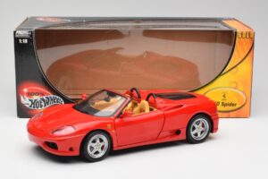 Ferrari 360 Spider Röd Hot Wheels 1:18 57310 Metall — bild 8 av 8