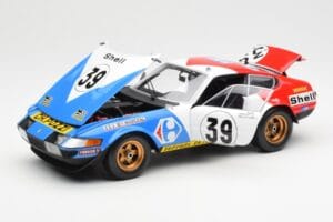 Ferrari 365 GTB/4 #39 J-C. Andruet / Lena 24 Hours of Le Mans 1972 Kyosho 1:18 08164E Metall — bild 2 av 8