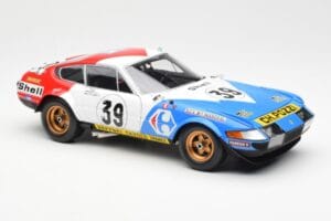 Ferrari 365 GTB/4 #39 J-C. Andruet / Lena 24 Hours of Le Mans 1972 Kyosho 1:18 08164E Metall — bild 6 av 8