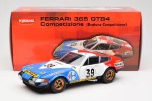 Ferrari 365 GTB/4 #39 J-C. Andruet / Lena 24 Hours of Le Mans 1972 Kyosho 1:18 08164E Metall — bild 8 av 8