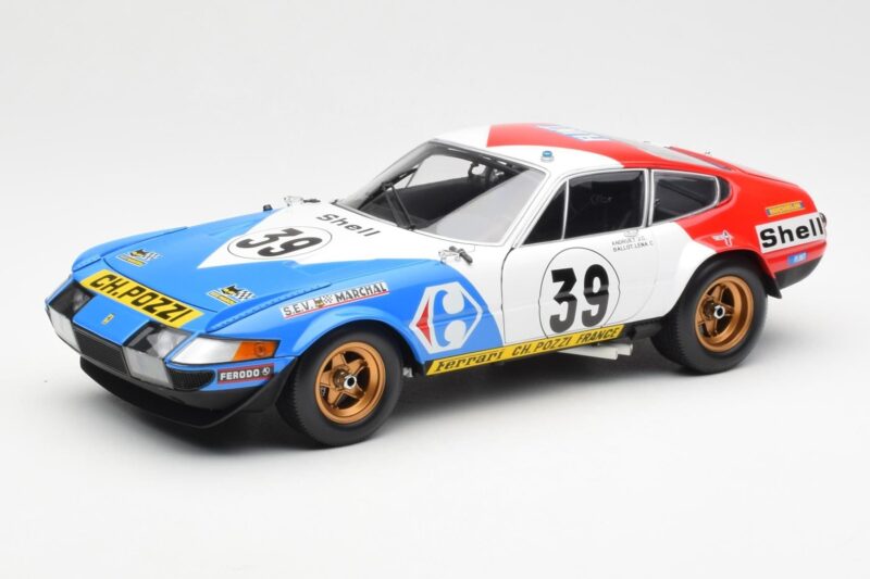 Ferrari 365 GTB/4 #39 J-C. Andruet / Lena 24 Hours of Le Mans 1972 Kyosho 1:18 08164E Metall