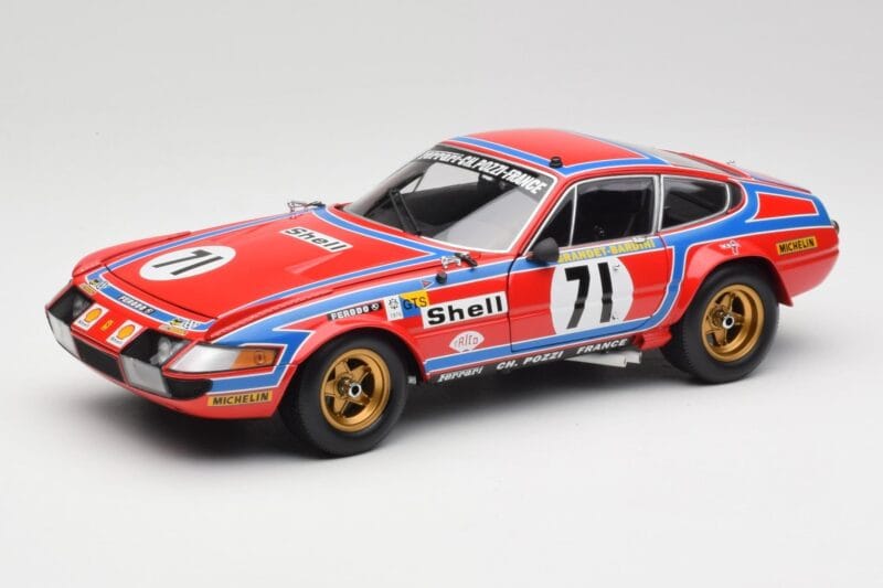 Ferrari 365 GTB4 Competizione #71 24 Hours of Le Mans 1974 Kyosho 1:18 08164A Metall
