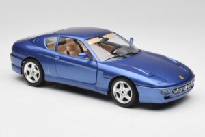 Ferrari 456 GT Blu Pozzi Bburago 1:18 3036-M3 Metall — bild 6 av 8