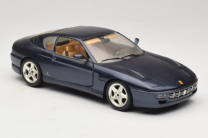 Ferrari 456 GT Blå Bburago 1:18 3036-B1 Metall — bild 6 av 8