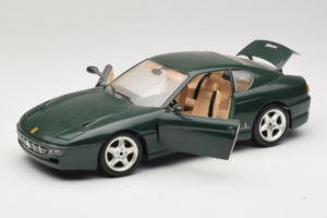 Ferrari 456 GT Mörkgrön Bburago 1:18 3046-GR1 Metall — bild 2 av 8