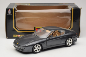 Ferrari 456 GT Grå Metallic Bburago 1:18 3036-G1 Metall — bild 8 av 8