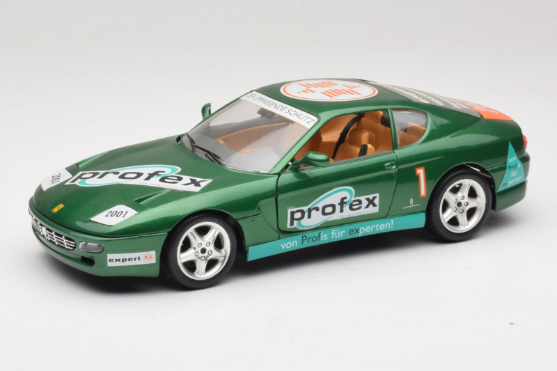 Ferrari 456 GT Profex #1 Grön 1992 Bburago 1:18 3336-GR1 Metall