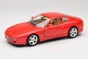 Ferrari 456 GT Röd Bburago 1:18 3046-R1 Metall