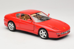 Ferrari 456 GT Röd Bburago 1:18 3046-R1 Metall — bild 6 av 8