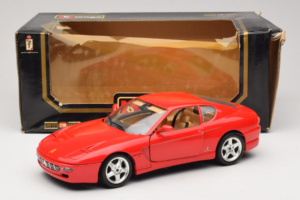 Ferrari 456 GT Röd Bburago 1:18 3046-R1 Metall — bild 8 av 8