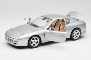 Ferrari 456 GT Silver Bburago 1:18 3036-M2 Metall — bild 2 av 8