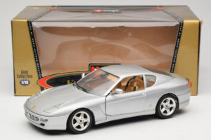 Ferrari 456 GT Silver Bburago 1:18 3336-S1 Metall — bild 8 av 8