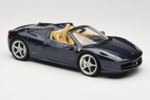Ferrari 458 Italia Spider Dark Blue Metallic Hot Wheels 1:18 X5529 Metall — bild 6 av 8
