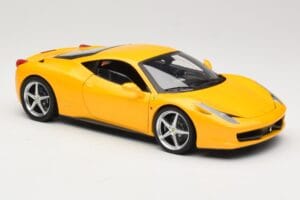 Ferrari 458 Italia Gul Hot Wheels 1:18 P9894 Metall — bild 6 av 8