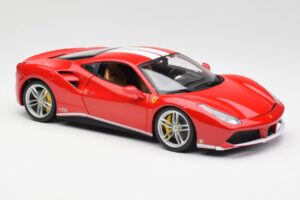 Ferrari 488 GTB Röd Bburago 1:18 18-76102 Metall — bild 6 av 8