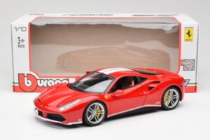 Ferrari 488 GTB Röd Bburago 1:18 18-76102 Metall — bild 8 av 8