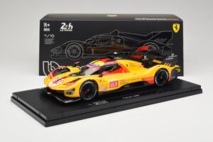 Ferrari 499P Hypercar AF Corse #83 R. Kubica / Y. Ye / R. Shwartzman 24 Hours of Le Mans 2024 Bburago 1:18 18-16313-83-VET Me — bild 9 av 9
