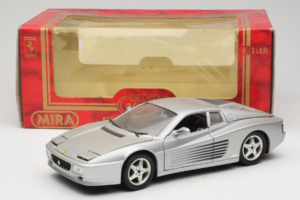 Ferrari 512 TR Silver Mira 1:18 6178-B1 Metall — bild 8 av 8