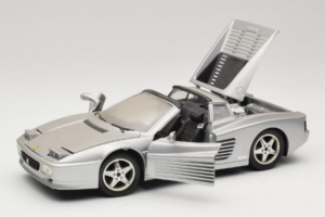 Ferrari 512TR Targa Silver Mira 1:18 6175 Metall — bild 2 av 8