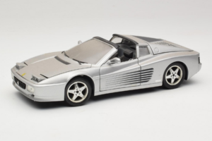 Ferrari 512TR Targa Silver Mira 1:18 6175 Metall