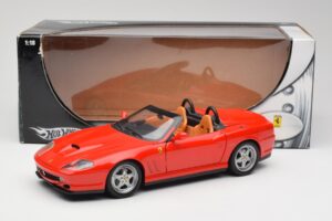 Ferrari 550 Barchetta Rosso Corsa Hot Wheels 1:18 74299294419 Metall — bild 8 av 8