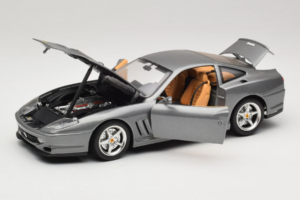 Ferrari 550 Maranello 25 Jahre Ferrari Model Club Silver 2:a Version Bburago 1:18 3064-S1 Metall — bild 2 av 8