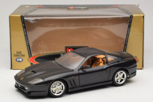 Ferrari 550 Maranello Svart Metallic Bburago 1:18 3344-B1 Metall — bild 8 av 8