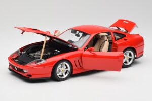 Ferrari 550 Maranello Röd Bburago 1:18 3064 Metall — bild 2 av 8