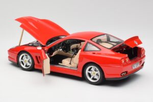 Ferrari 550 Maranello Röd Bburago 1:18 3064 Metall — bild 5 av 8