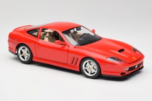 Ferrari 550 Maranello Röd Bburago 1:18 3064 Metall — bild 6 av 8