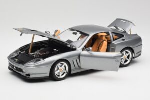 Ferrari 550 Maranello Silver Bburago 1:18 3344 Metall — bild 2 av 8