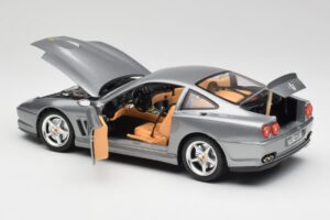 Ferrari 550 Maranello Silver Bburago 1:18 3344 Metall — bild 5 av 8