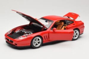 Ferrari 575M Maranello Röd Hot Wheels 1:18 54937 Metall — bild 2 av 8