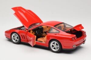 Ferrari 575M Maranello Röd Hot Wheels 1:18 54937 Metall — bild 5 av 8