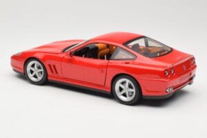 Ferrari 575M Maranello Röd Hot Wheels 1:18 54937 Metall — bild 7 av 8