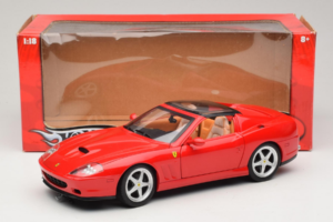 Ferrari 575M Superamerica Röd Hot Wheels 1:18 J2858 Metall — bild 8 av 8